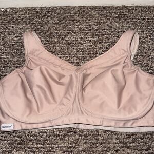 Glamorise Nude Wireless T-shirt Bra Unlined Women's Size 44DD